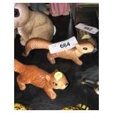 Two ceramic Japan squirrels