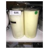 4 Large Pillar Candles