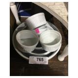 White Casserole Bowls