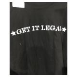 10, 2 XL get it legal T-shirts