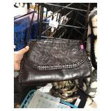 Hand Tooled Leather Purse w/ Shoulder Strap
