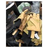 Stack of Leather Work Gloves