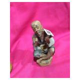Ceramic Asian Old Man Figurine
