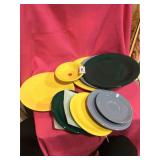 9 Pc Fiesta Ware Plates