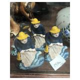 4 Cast Iron Figurines