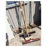 Assortment of push brooms