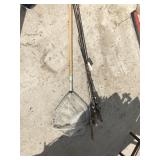 Fishing poles, and fishing net