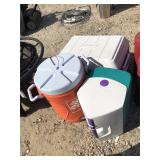 Water Jug and 2 Coolers