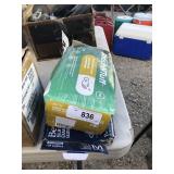 Two partial boxes of gloves size medium