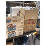 5 miscellaneous partial boxes of jars