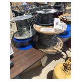 Large assortment of coated cable