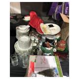 2 Sets Christmas Dishes, Tree, Decorations