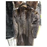 sz 12 Acetate Long Fur Style Coat w/ Head Band