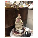 Vintage Lady Victorian Lamp