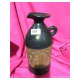 Intricate design clay wine pitcher