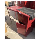 Garage folding bench, cabinet, file cabinet