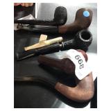 Assortment of tobacco pipes