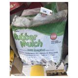 Two bags of rubber mulch for landscape