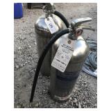 2 fire extinguishers