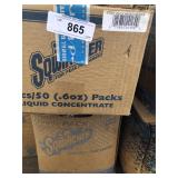 Assortment of different types liquid concentrate