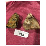 2 river polished agate