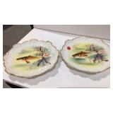 Vintage Limoges fish plates
