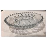 American Brilliant Crystal Oblong Dish