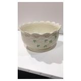 Large Shamrock Belleek Bowl (Perfect)