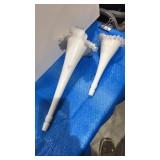 2 replacement fluted horns Silver Crest E-Perms