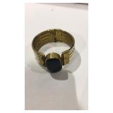 Bohemian bracelet, green stone