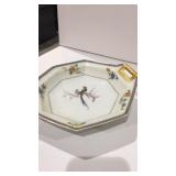 Vintage Limoges bird dish cambord with gold trim