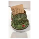 Frankoma Plate and vase, prairie green