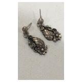Sterling Silver Earrings, Signed RBP