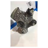 Fossil Standing Orthoceras and Ammonites