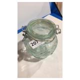 Hermetic Covered Glass Jar Made in Italy