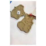 2 Brown Bag Pig Cookie Molds-1 Eating Watermelon