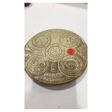 Frankoma trivet Beige /Tan w/ 5 Seals of Civilized