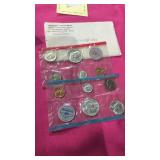 1963 P&D Uncirculated Coin Sets 5 Coins Each