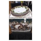 Set of Fall Stoneware Dishes in Box