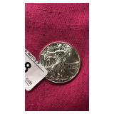 2011 Silver American Eagle $1 Dollar Coin In Case