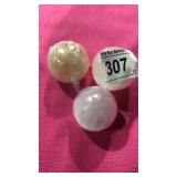 3 Balls of Selenite White Crystals