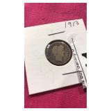 Rare 1913 Silver Dime