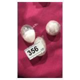 3 Balls of Selenite White Crystals