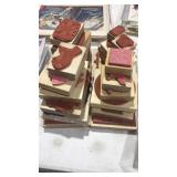 2 Lots of 12 New Rub New Rubber Stamps,Crafting