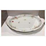 Vintage Limoges platter with flowers