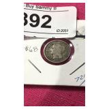 1868 US 3 Cent Nickel Coin
