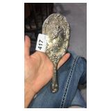 Silver Plated Brush w/ Cupid
