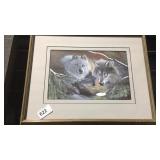 Framed 2 Wolf Picture