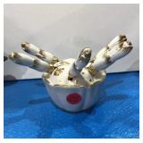 Good friend porcelain knife butter dish W/S