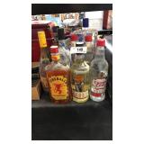 9 Bottles of Liquor- Fireball, Jargon Chardonny